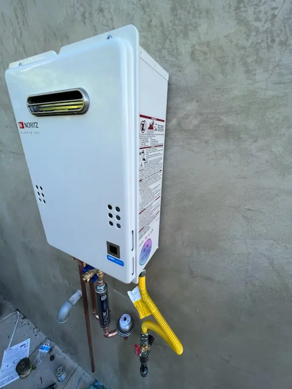 Tankless water heater installation for Rockland Woods homes